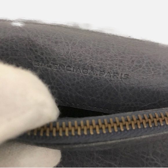 BALENCIAGA Classic Continental Leather Long Bifold Wallet Excellent Condition - Picture 8 of 8